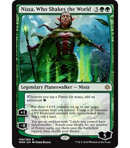Amazon.co.jp: MTG 英語版 生命の力、ニッサ/Magic: the
